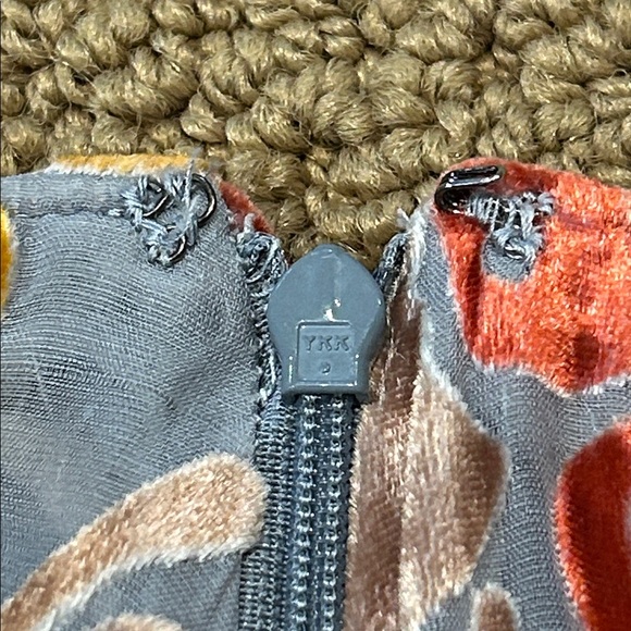 Vintage Free People Silk Velvet Cherry Print Mini Skirt size 4 Boho Flowy - Picture 13 of 15